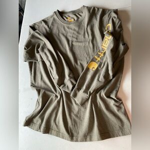 Carhartt Men's Olive Green Long Sleeve Shirt size large